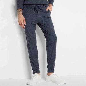 NWT Express Heathered Blue Moisture-Wicking Performance Joggers Men's M
